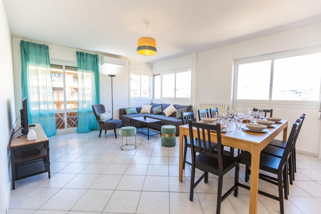 Superbe 100M2 - 2 Balcons - Proche Gare - Climatise Marselha Exterior foto